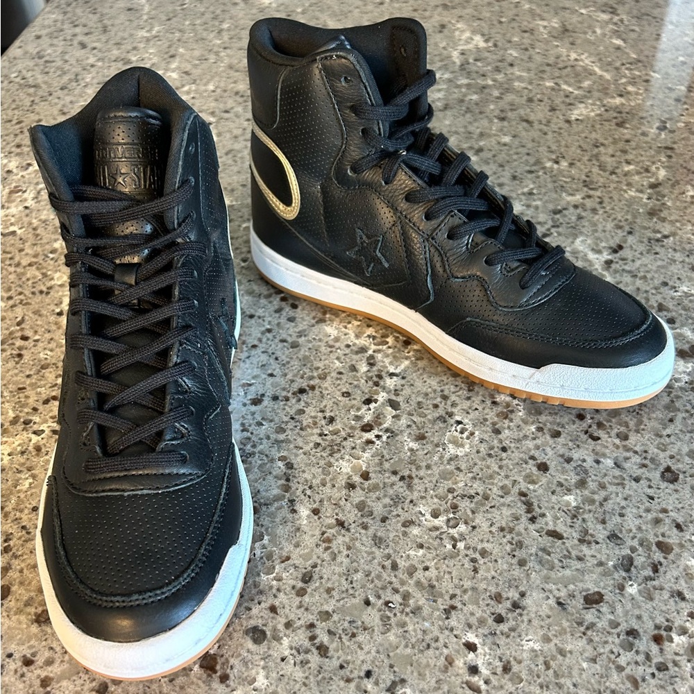 Converse Fastbreak Hi Top Black Leather